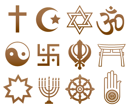 Symbols of different Religions