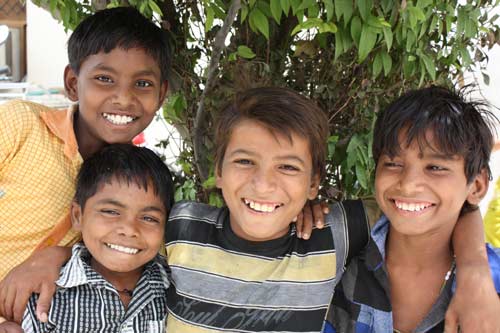 Children at the Ashram