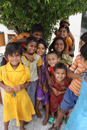 Children at the Ashram