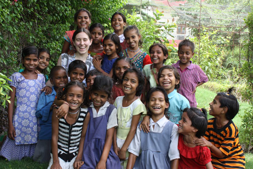 Ramona with Children