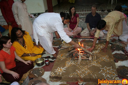 Priest performing Rituals