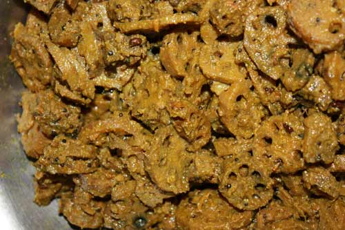 Kamal Kakdi ki Sabzi - Lotus Root Vegetable