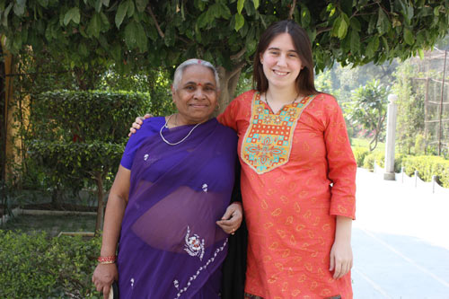 Ammaji and Ramona when Ramona was pregnant with Apra