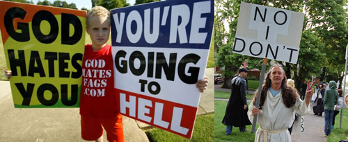 Protest against Homosexuality by the Westboro Baptist Church