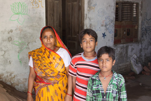 Shivam, Kanhaiya and their Mother