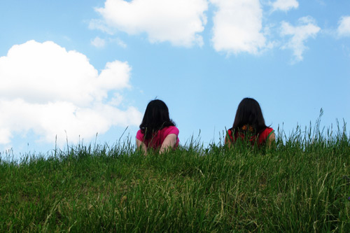 Friends hanging out together