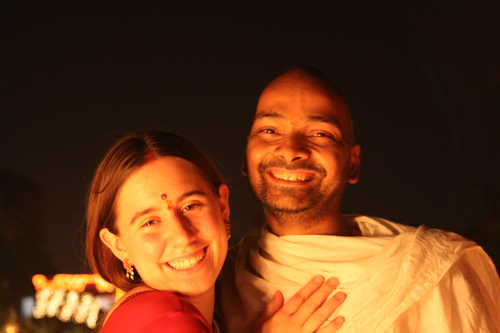 Swami Balendu and his wife Ramona