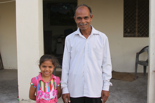Anjali with her Grandfather