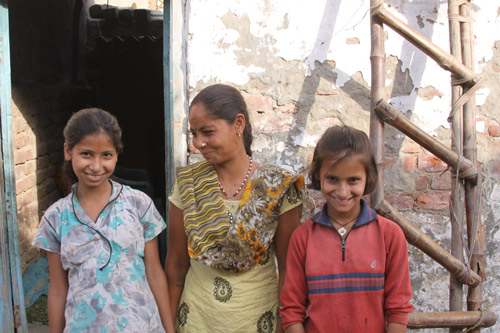 Sarita, Kavita and their mother