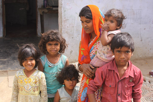 Kanhaiya and Aarti with their Family