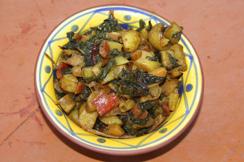 Chard with Potatoes