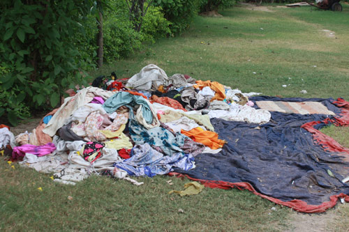 The Rest of the Clothes after everyone took what they needed