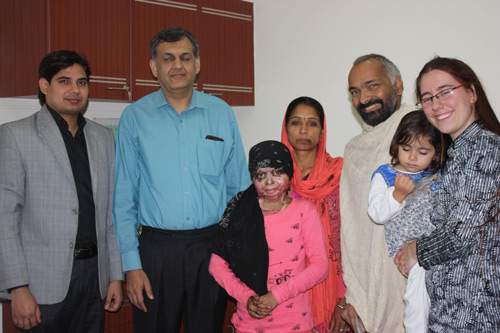 With Monika at the Hospital