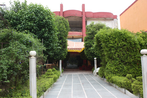 Ashram in the middle of preparations