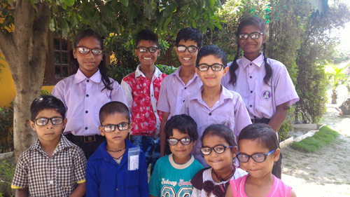 Children with Glasses