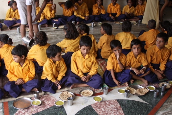 Children eating