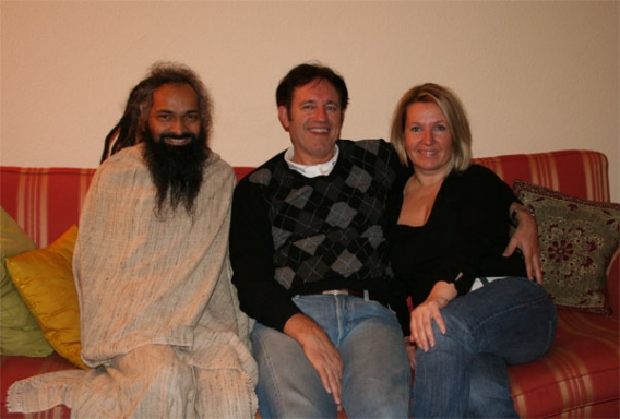Swami ji, Micheal & Andrea 