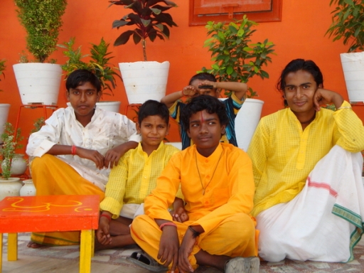 Boys at the Ashram