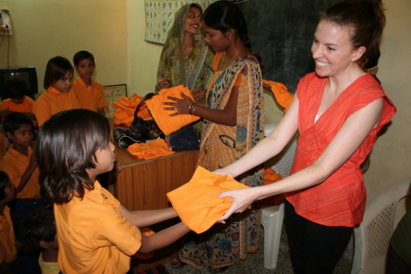 Distributing uniforms