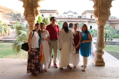 Swami ji with friends