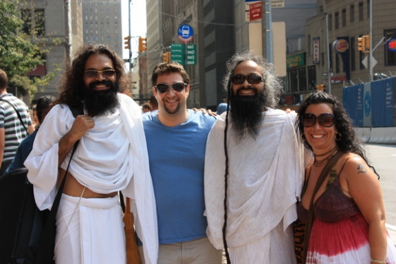 Yashendu, Jeremy, Swami ji & Su
