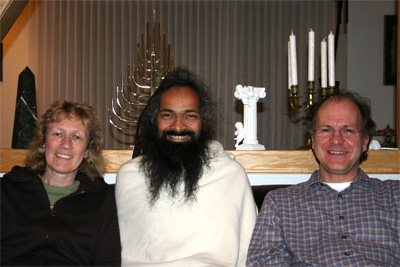 Sonja, Swami ji and Peter