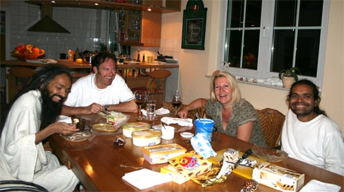 Swami ji with friends