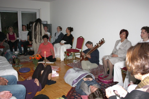 Darshan with Swami Ji