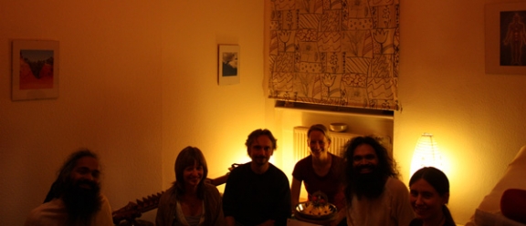 Swami ji with friends