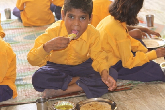 Children eating