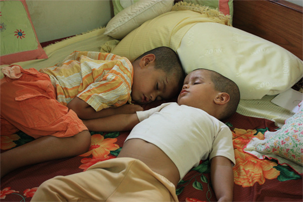 Kids sleeping