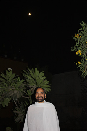 Swami Ji and the full moon