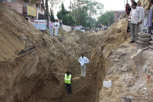 Building a sewage system