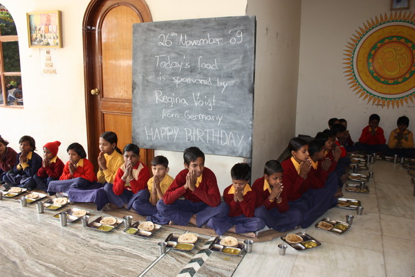 Birthday celebration - sponsor the food for the children
