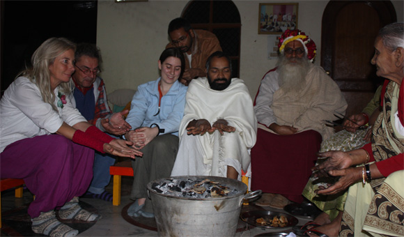 Dinner at the Ashram