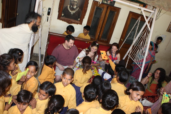 Children and their birthday cards