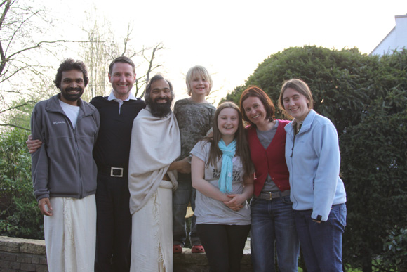 Yashendu, Hans-Christian, Swami Ji, Konstantin, Sofie, Annick and Ramona