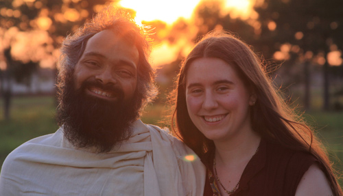Swami ji and Ramona