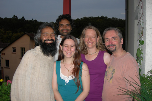 Swami Ji and Friends in Wiesbaden