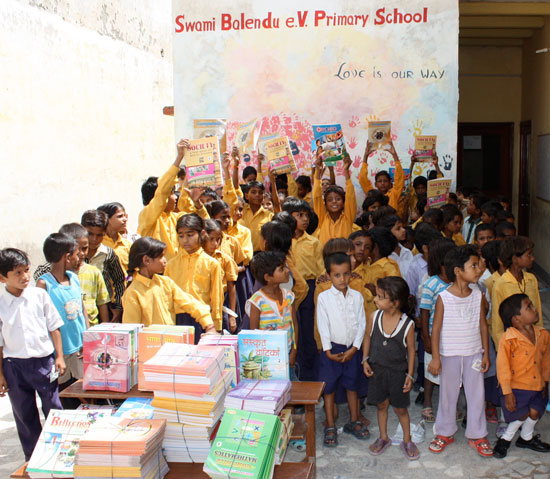 Children with New Books