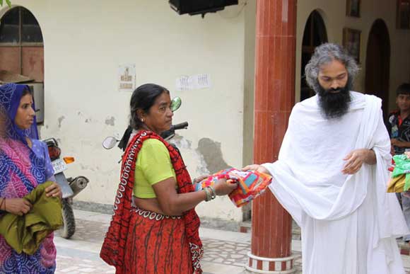 Distributing Clothes for Charity