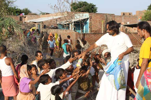 Distribution of Bread by Boat
