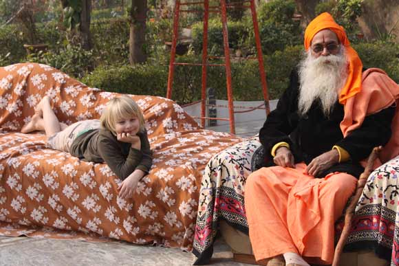 Konsti at the Ashram in India