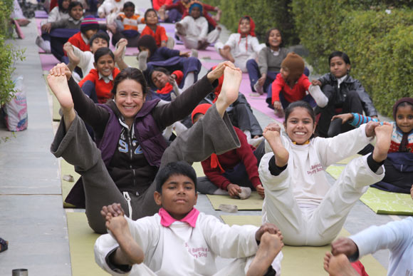 Yoga with School Children