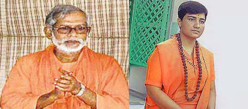 Swami Aseemananda and Sadhvi Pragya Singh Thakur