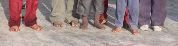 Poor Children without Shoes