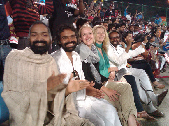Fun at Cricket Match