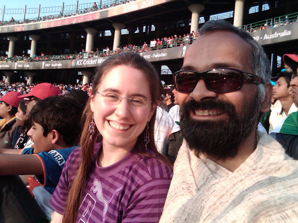 Swami Ji and his wife Ramona