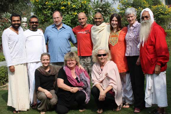 Retreat Group at the Ashram
