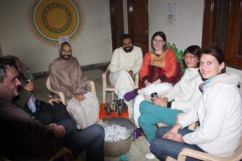 Evening at the Ashram